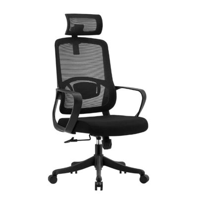 A2302B High Back Executive Black Mesh Swivel Caster Wheels Office Chair