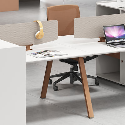 Modern Office Furniture 2 4 6 People Office Partitions Table Cubicle Workstation Desk With Large Storage Cabinet