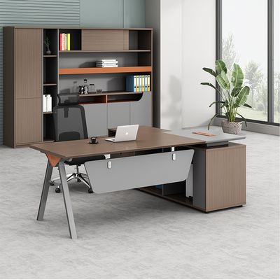 Modern Luxury Office Furniture L Shaped Desk  Manager  Boss Table Executive Office Desk