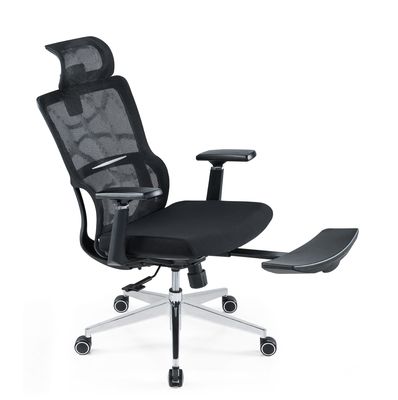 Ergonomic High Back Full Mesh Chair With Adjustable Headrest Armres Waist Pillow