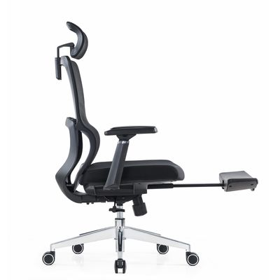 Ergonomic High Back Full Mesh Chair With Adjustable Headrest Armres Waist Pillow