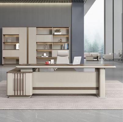Modern L Shape Director Manger Office Furniture Solutions Table And Chair Set Executive