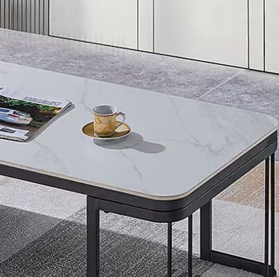 Y03# Modern Office Furniture Marble Coffee Table Office Reception Tea Table