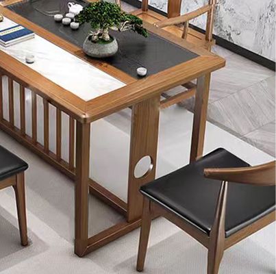 Marble Tea Table Office Furniture Reception Tea Table Office Reception CombinationWith 5 Chairs