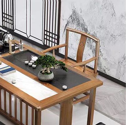 Marble Tea Table Office Furniture Reception Tea Table Office Reception CombinationWith 5 Chairs
