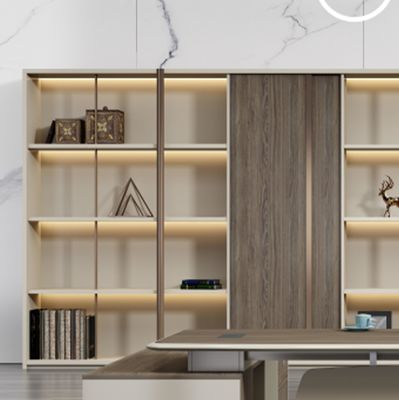 Cabinet Wooden Office Furniture Desk Background Cabinet Office Bookcase Partition Cabinet