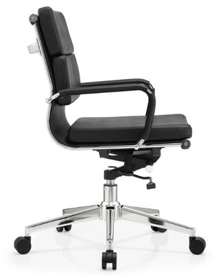 Pu Leather Boss Mid-back Metal Frame Ergonomic Office Furniture Adjustable Swivel Executive Office Chair