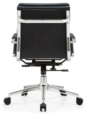 Pu Leather Boss Mid-back Metal Frame Ergonomic Office Furniture Adjustable Swivel Executive Office Chair