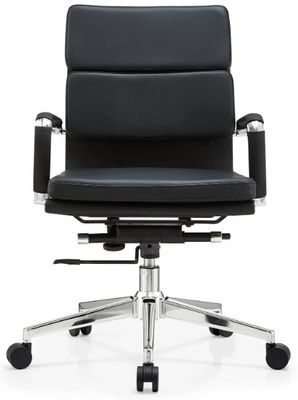 Pu Leather Boss Mid-back Metal Frame Ergonomic Office Furniture Adjustable Swivel Executive Office Chair