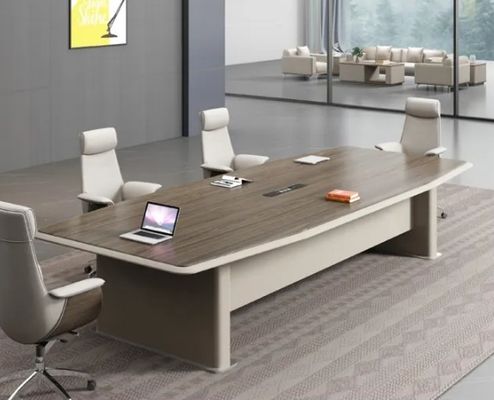 Modern Wooden Luxury Conference Rectangular Flat Table Office Furniture Multi Person Conference Room Table