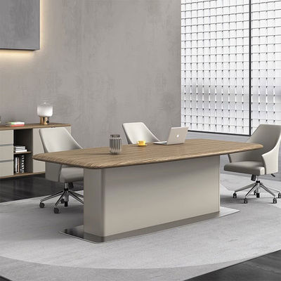Modern Negotiation Boardroom Conference Office Table Reception Room Negotiating Wooden Meeting Table