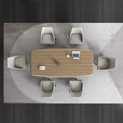 Modern Negotiation Boardroom Conference Office Table Reception Room Negotiating Wooden Meeting Table