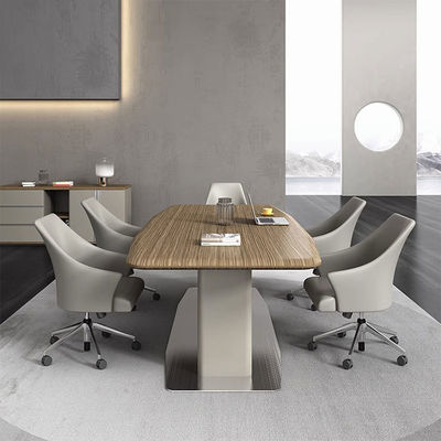 Modern Negotiation Boardroom Conference Office Table Reception Room Negotiating Wooden Meeting Table