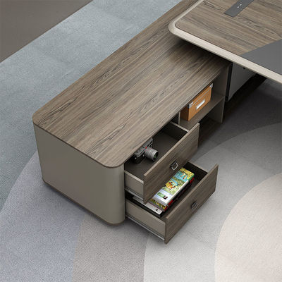 Modern L Shape Director Manger Ceo Boss Office Furniture Solutions Table And Chair Set Executive Office Desk