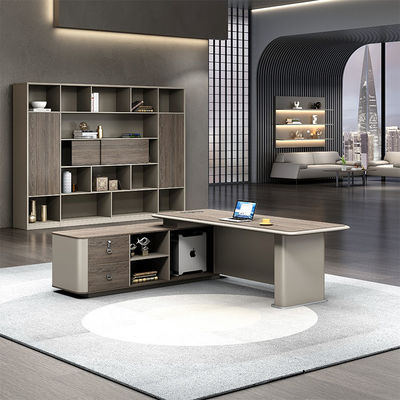 Modern L Shape Director Manger Ceo Boss Office Furniture Solutions Table And Chair Set Executive Office Desk