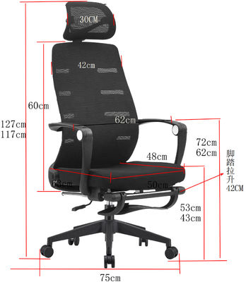 Premium Ergonomic Office Chair for Long Hours of Comfortable Sitting Adjustable Black Mesh Executive Desk Chair