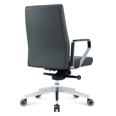 Mid back leather boss office swivel desk chair reclining massage ergonomic office chair with caster wheel