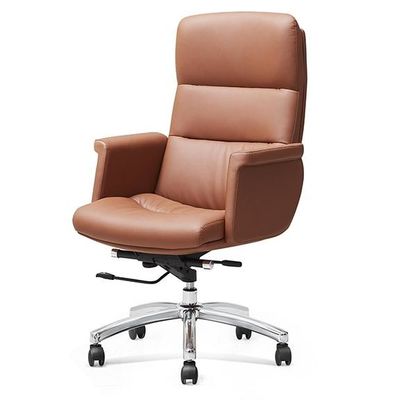 Luxury Modern Adjustable Swivel Manager Executive High Quality Ergonomic Real Genuine Leather Recliner Office