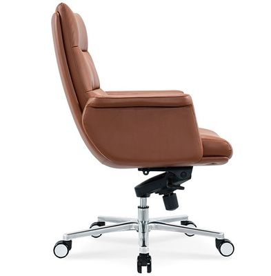 Luxury Modern Adjustable Swivel Manager Executive High Quality Ergonomic Real Genuine Leather Recliner Office