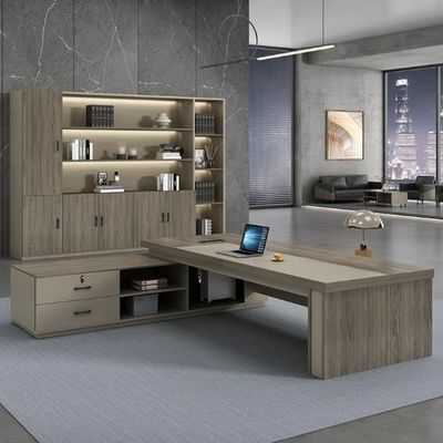Boss Office Desk With Lamp Single Manager Desk Supervisor's President's Atmospheric Class Desk Wholesale
