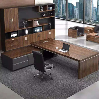 Factory Made Customized Modern Manager Office Furniture L Shape Table Office Executives Large Class Desk