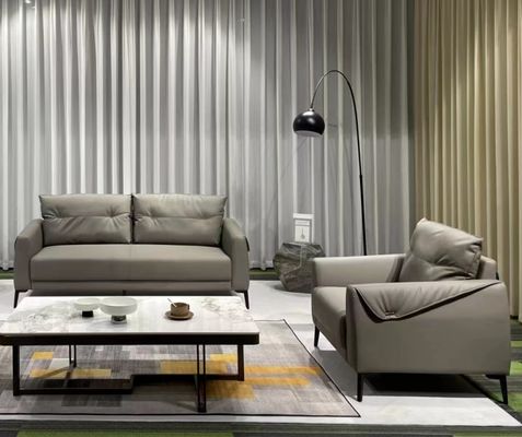 Modern Office Double Reception Leather Sofa Set High Resilience Sponge Top-quality Leather Ideal for Business Meetings