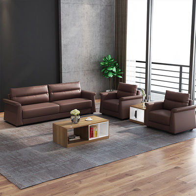 Office Furniture Commercial Office Reception Sofa Set Luxury Leather Sofa Italian Sectional Sofa Office Room Hall Waiting Couch