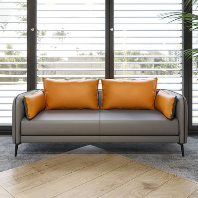 Less Simple Commercial Office Furniture Grey 3 Seated Offical Office Officefurnituresofa Sofa Leather Sofa Set Modern Small Sofa