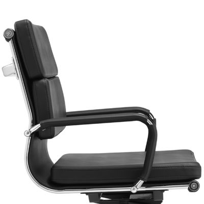 Pu Leather Boss Mid-back Metal Frame Ergonomic Office Furniture Adjustable Swivel Executive Office Chair
