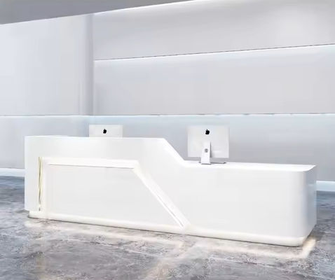 Customized Desk Office Reception Desk Modern Office Furniture Paint Front Desk Reception Counter