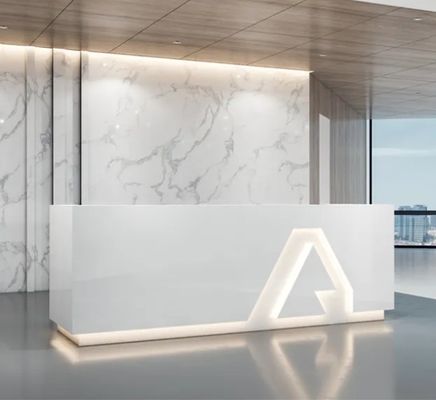 Modern Counter Reception Desk Furniture Wooden Luxury Modern White Office Furniture Front Desk