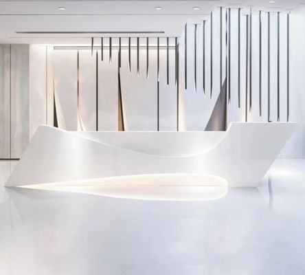 Modern reception desk beauty salon front desk reception counter customized spa counter for company