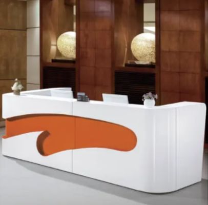 High Quality Simple Curved Office Reception Desk Modern Reception Counter