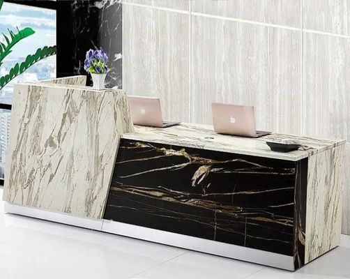 Modern Luxury Reception Desk Customized Office Reception Furniture Multi Person Reception Desk