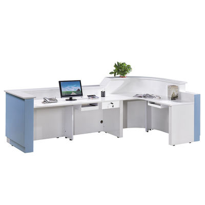 Luxury White Front Desk Counter Reception Desk Modern Solid Surface Office Furniture Reception Desks