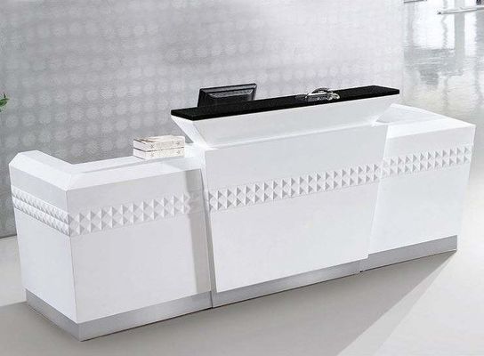 New Design Popular Luxury Minimalist Marble Reception Desk for Office Front Desks