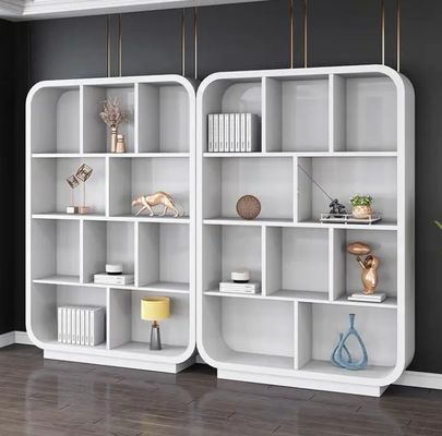 White bookcase File cabinet lacquered luxury office furniture modern design sense display cabinet