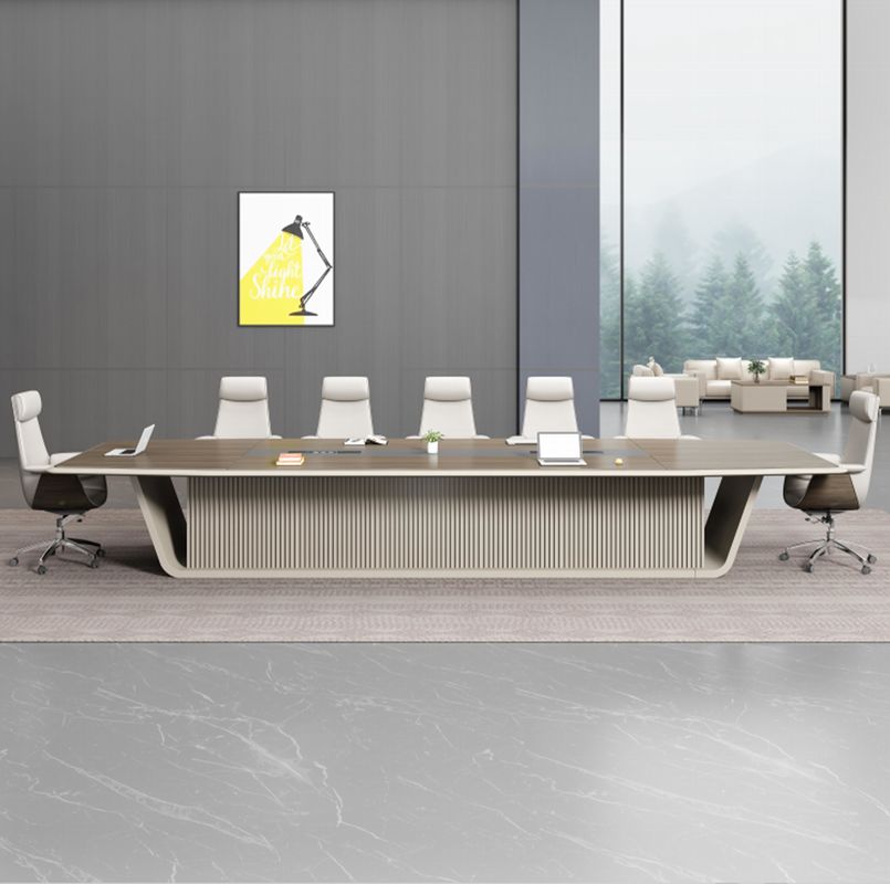 Popular Fashion Office Furniture Meeting Table Luxury Boardroom Wooden Office Meeting Room Table Conference Desk