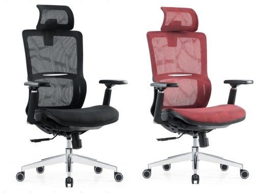 Lumbar Support Full Mesh Luxury Mesh With Headrest Adjustable Fabric Comfort Office Ergonomic Chair
