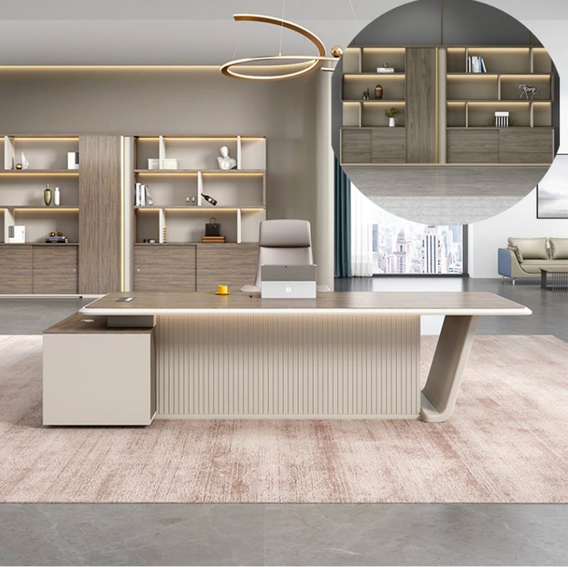 Home Office Furniture Luxury Office Desk Modern I Shape Office Desk  Boss Executive Desk