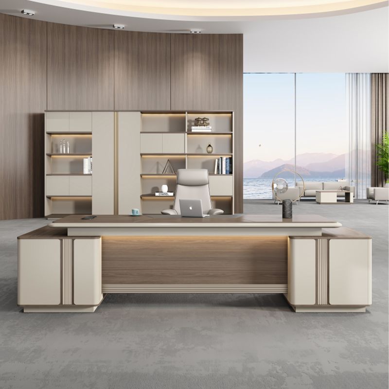 Office Furniture L Shape Mdf Boss Manager Ceo Executive Table Desk Computer Study Table