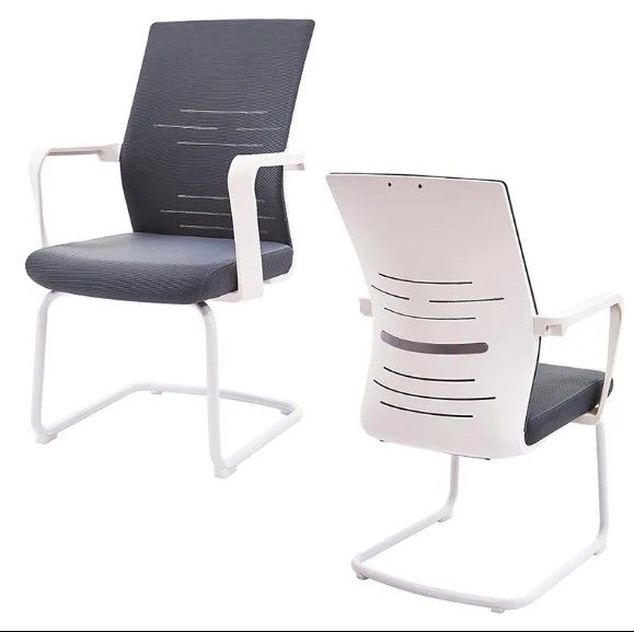 Mesh Lumbar Support Ergonomic Guest Visitor Waiting Room Chair Conference Office Meeting Chair