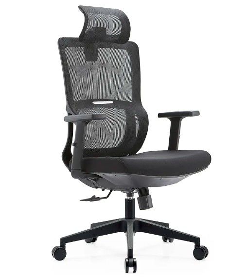 Black Full Mesh Mesh Furniture Lumbar Support Massage Modern Wholesale Armrest Comfort Fabric Ergonomic Office Chair