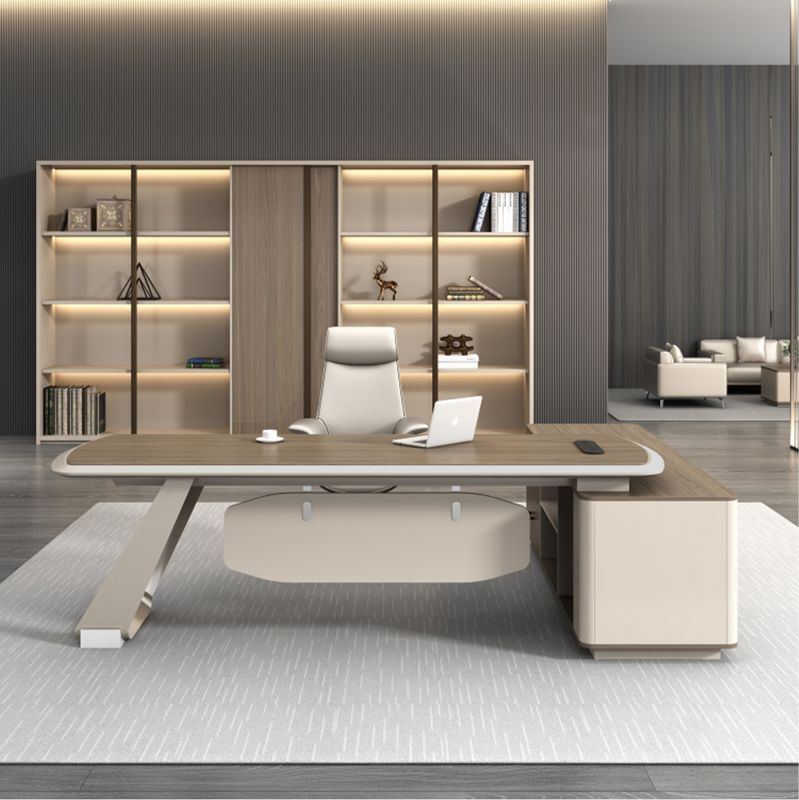Commercial Furniture Factory Custom High-end Modern Design L Shape Director Manger Ceo Boss Desk Executive Office Desk
