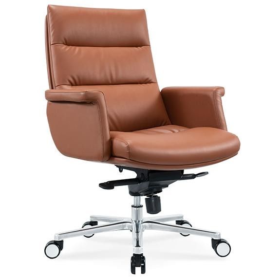 Luxury Modern Adjustable Swivel Manager Executive High Quality Ergonomic Real Genuine Leather Recliner Office