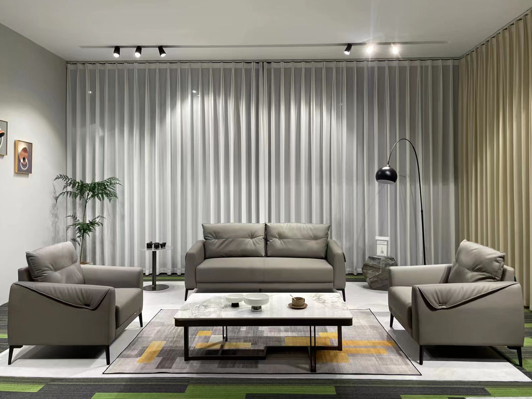 Modern Office Double Reception Leather Sofa Set High Resilience Sponge Top-quality Leather Ideal for Business Meetings