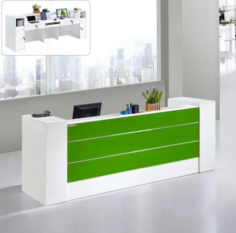 New Design Modern Luxury Minimalist Marble Reception Desk for Office Front Desks
