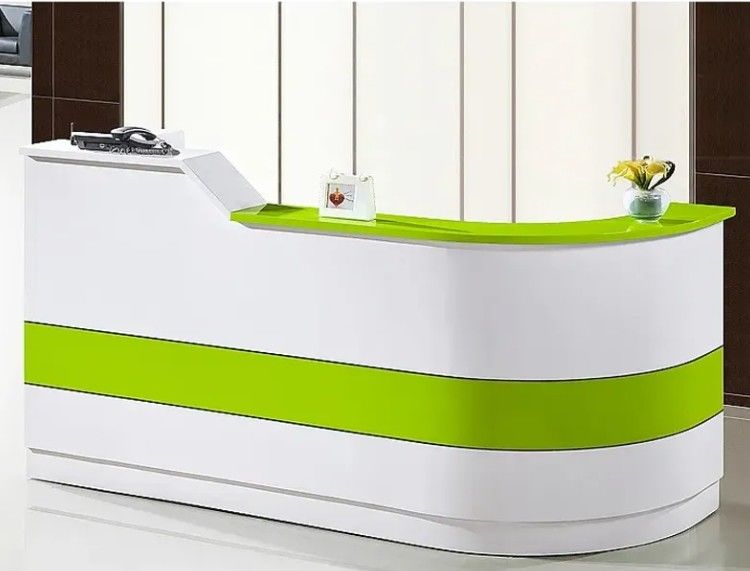 Modern office furniture reception front desk for receptionist fashion cashier company store furniture