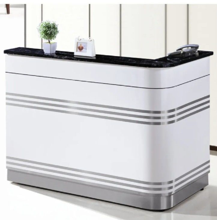 Cheap Minimalist Style Modern Extendable Furniture Office Reception Desk Counter Table Reception Desk For Sale
